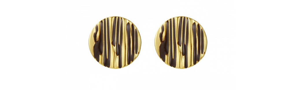 BLAKE EARRING BROWN/GOLD