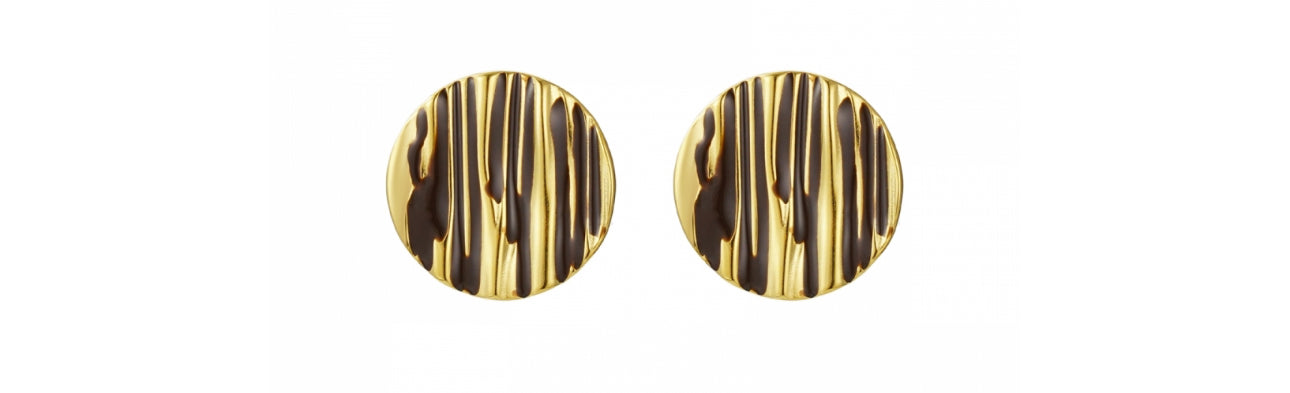 BLAKE EARRING BROWN/GOLD