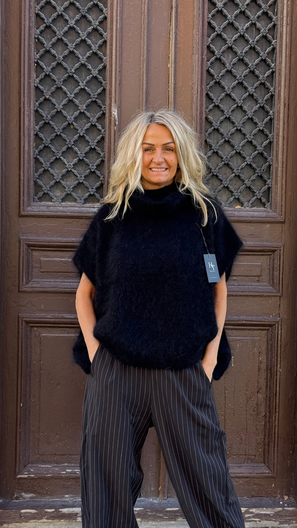 MOHAIR POLO - ONYX BLACK