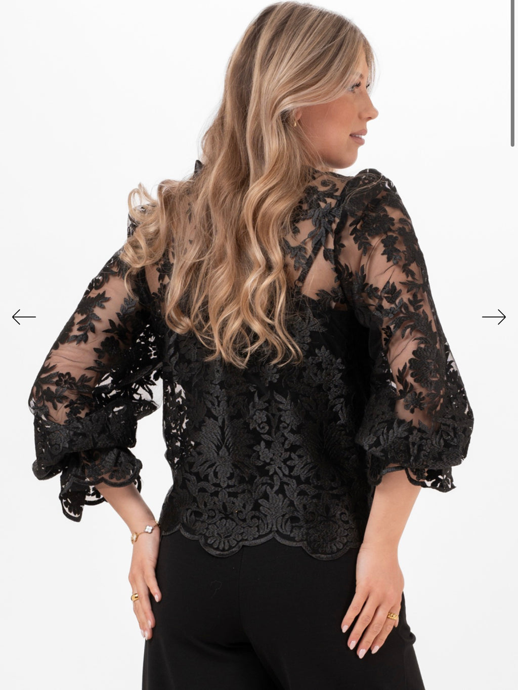 AMANDINE BLOUSE - BLACK
