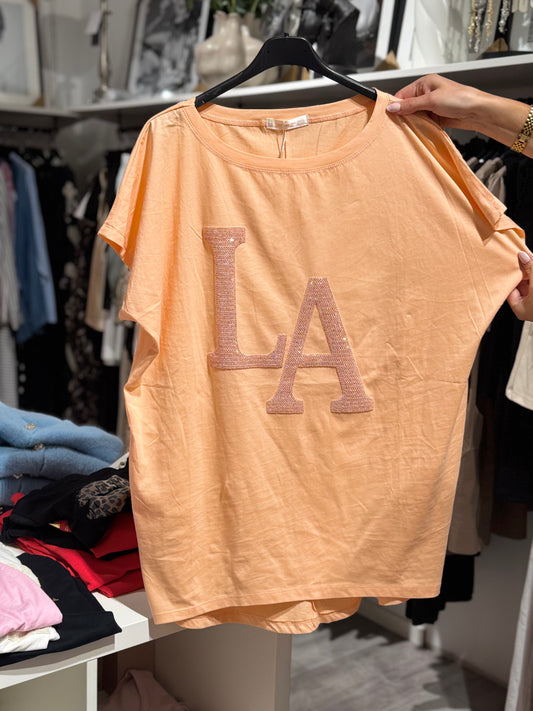 T-shirt LA orange