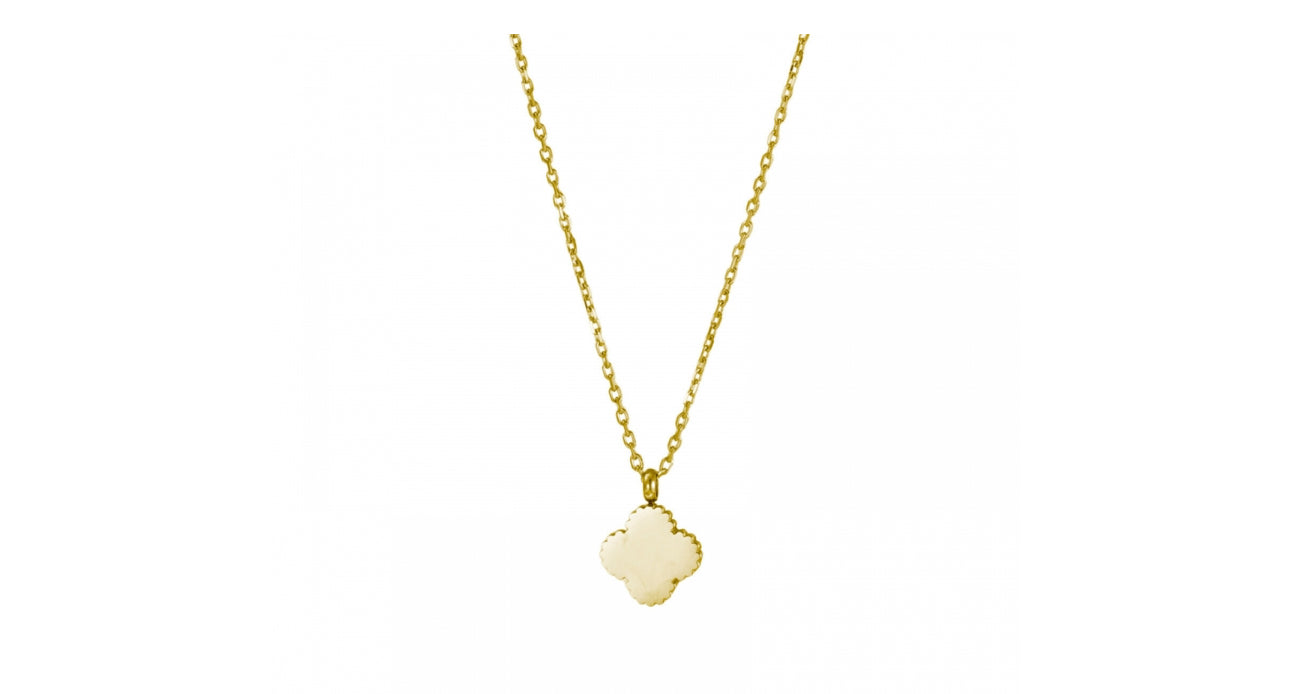 CLOVER PLAIN NECKLACE GOLD