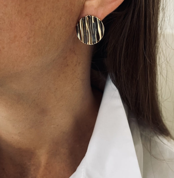 BLAKE EARRING BROWN/GOLD