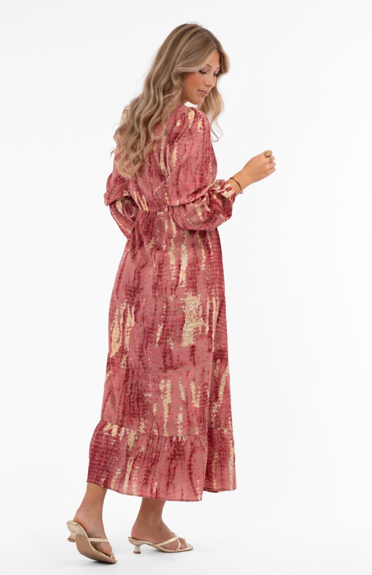 HILDA DRESS ROSE/GOLD