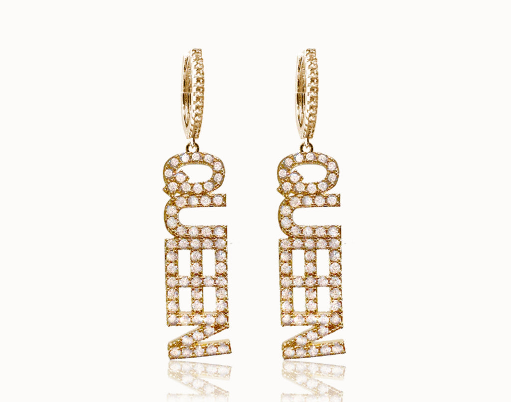 Queen earring - guld