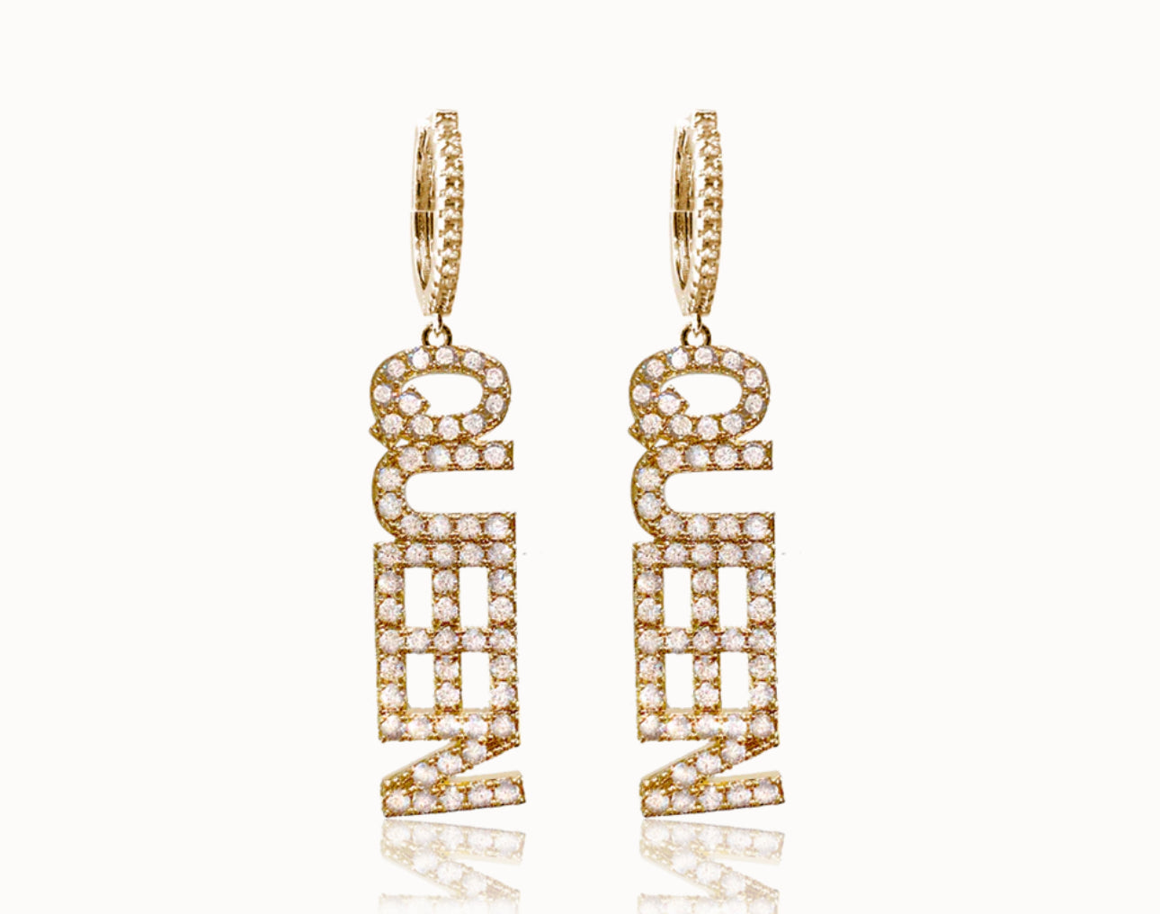 Queen earring - guld