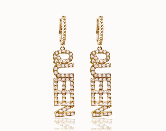 Queen earring - guld