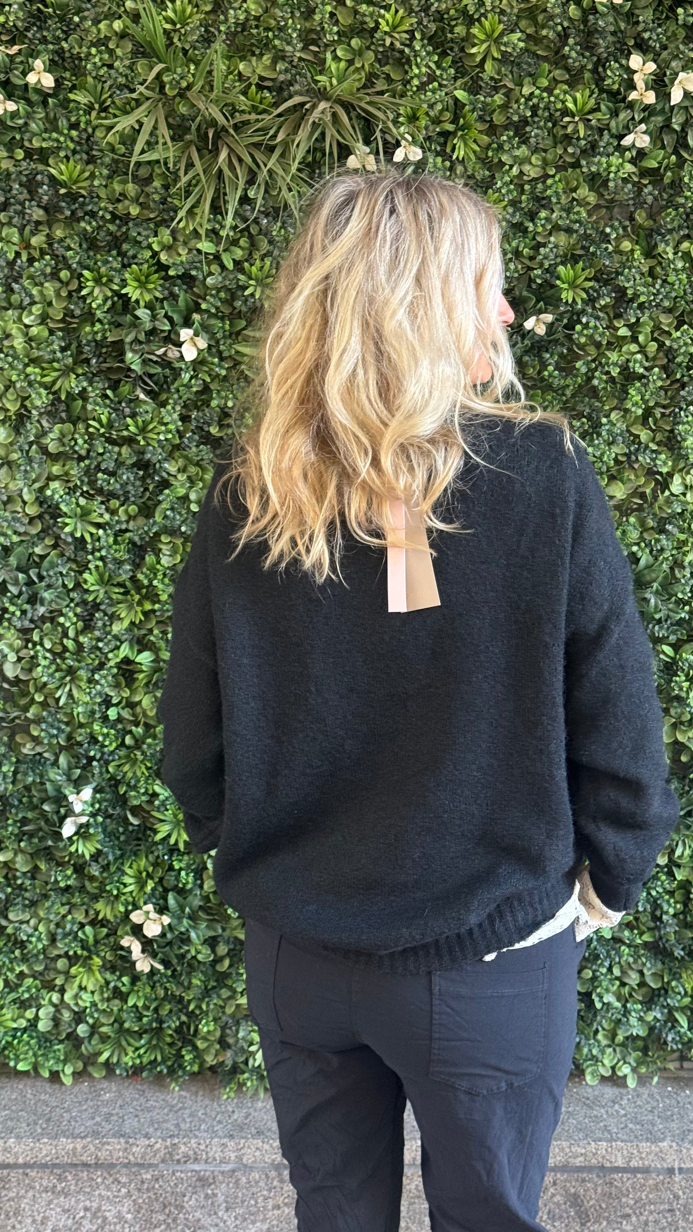 MDCMIMOSA KNIT - BLACK