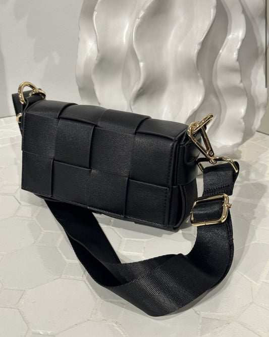 iPhone Bag Braided Strap Black