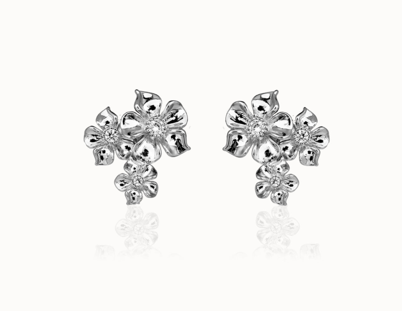 La fleur iconic earring - silver