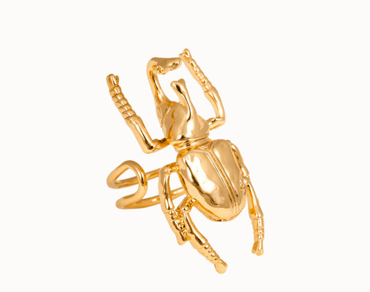 Beetle ring - guld