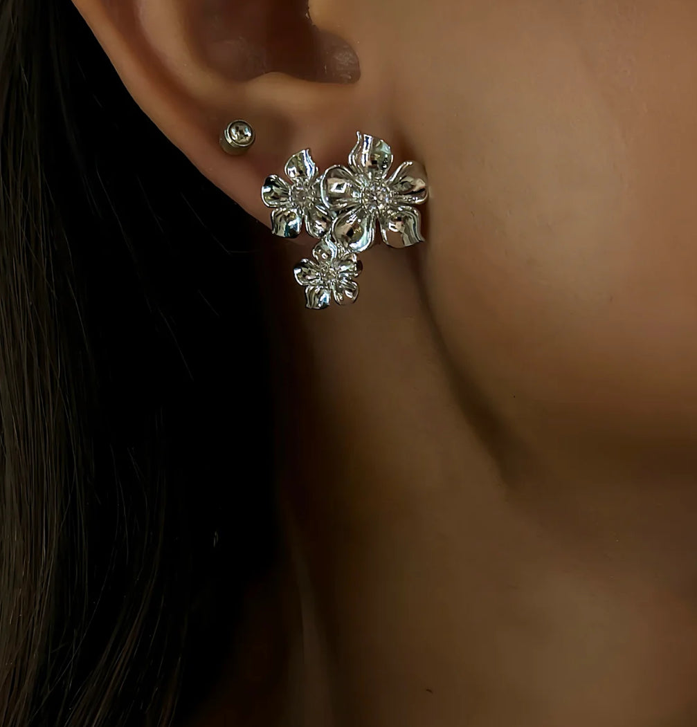 La fleur iconic earring - silver