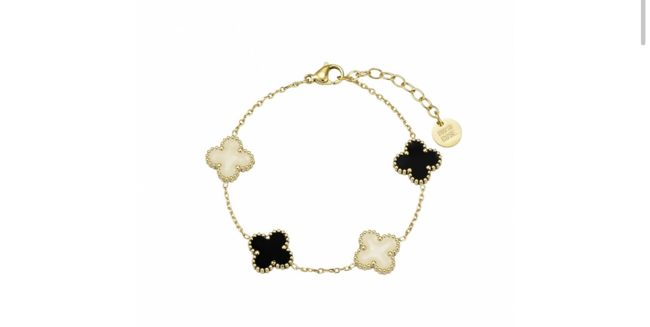 CLOVER BRACELET MIX/GOLD