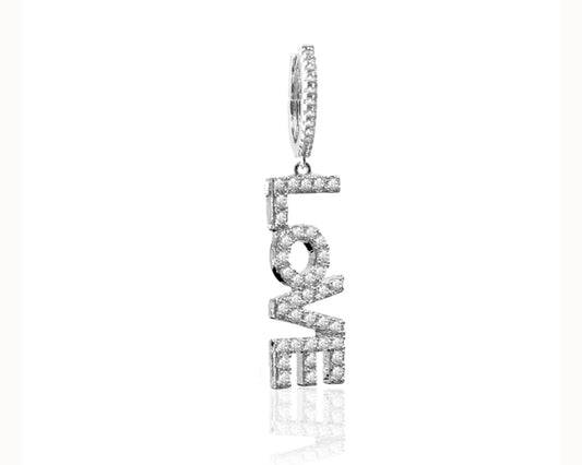 Love earrings - silver