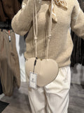Hjärt väska beige