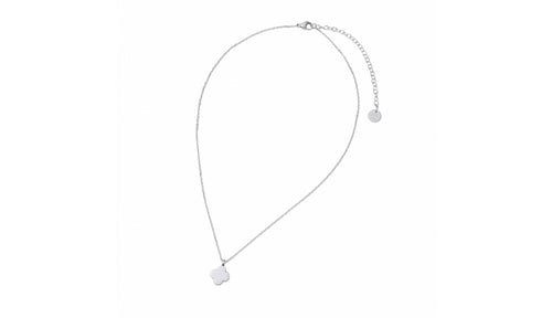CLOVER PLAIN NECKLACE SILVER