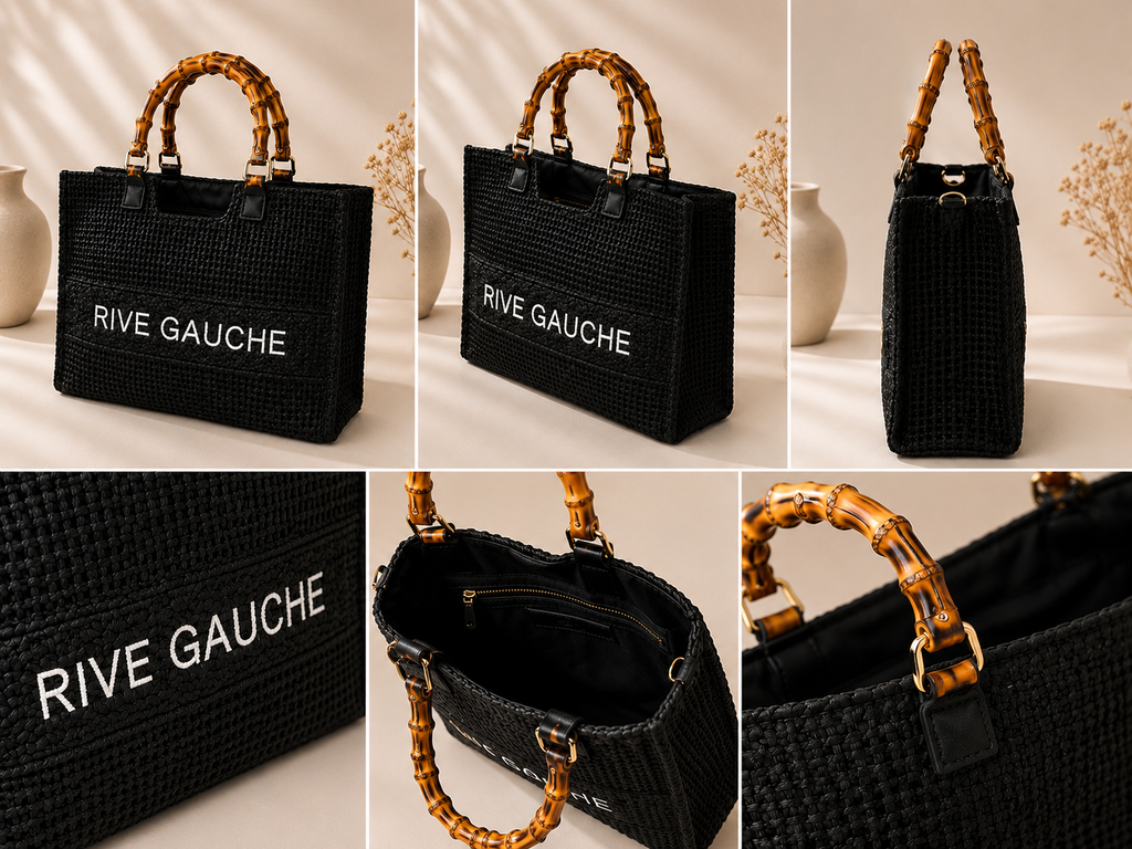 RIVE GAUCHE TOTE - BLACK