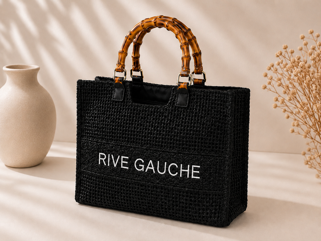 RIVE GAUCHE TOTE - BLACK