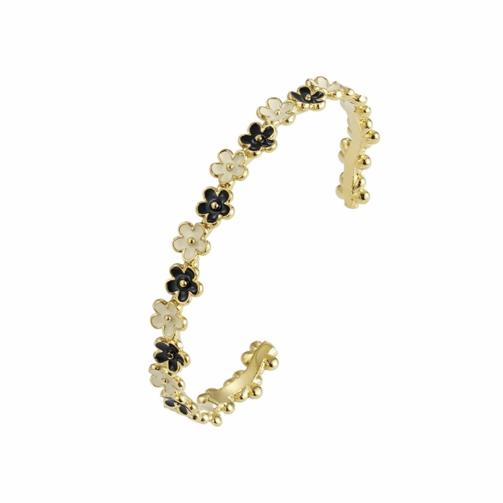 CALISTA BANGLE IVORY/BLACK/GOLD