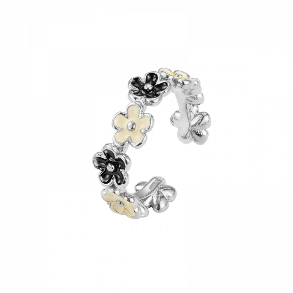 CALISTA RING IVORY/BLACK/SILVER