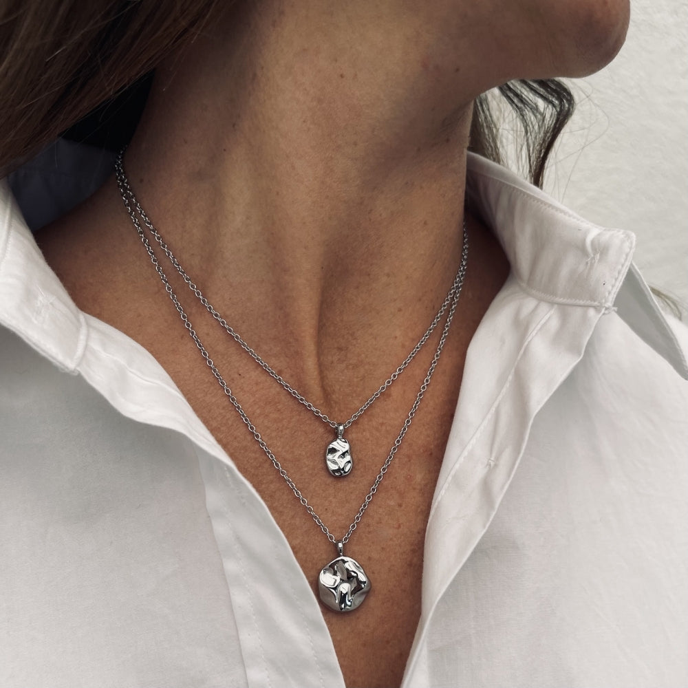 KAIA DUO NECKLACE SILVER