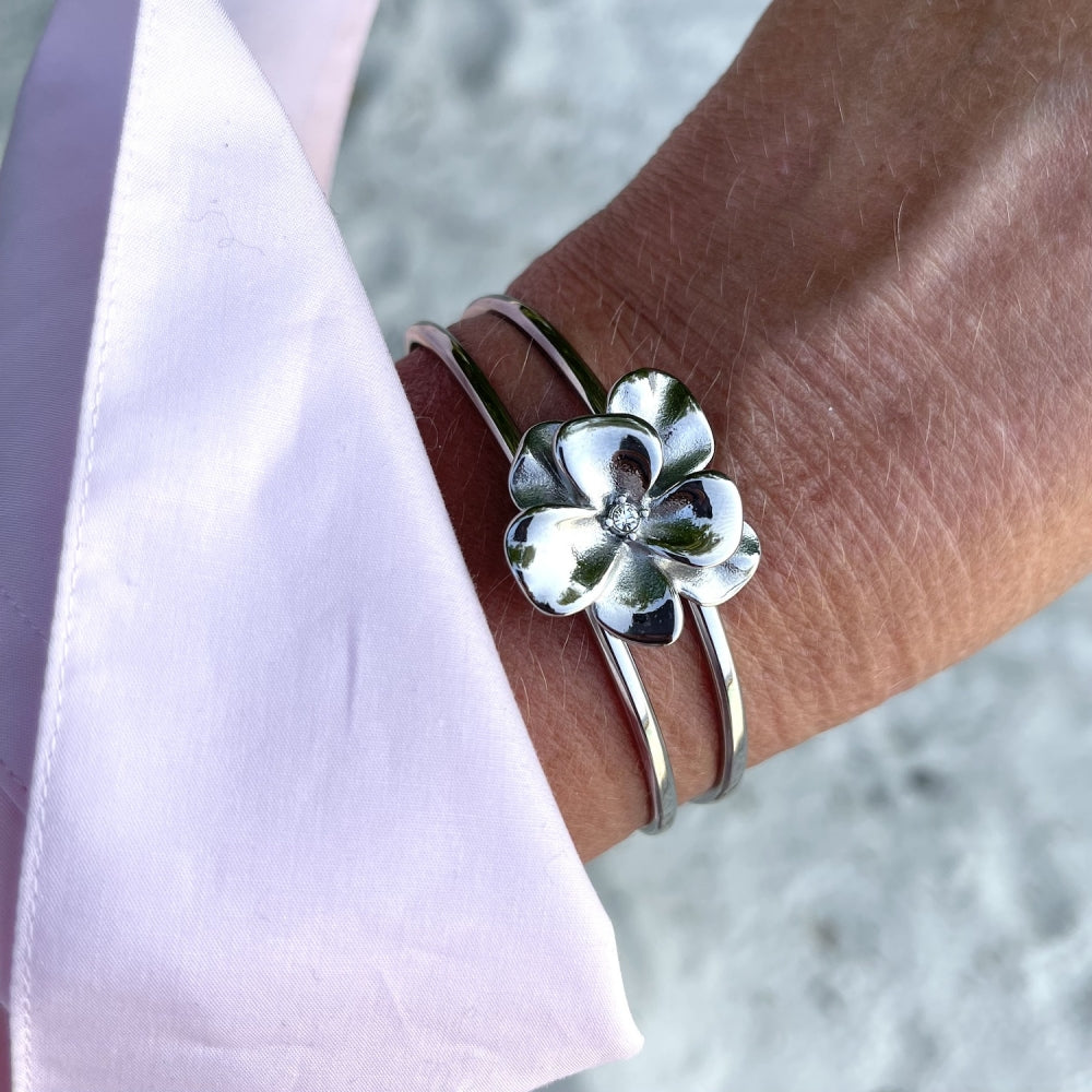 LILY LUXE BANGLE SILVER