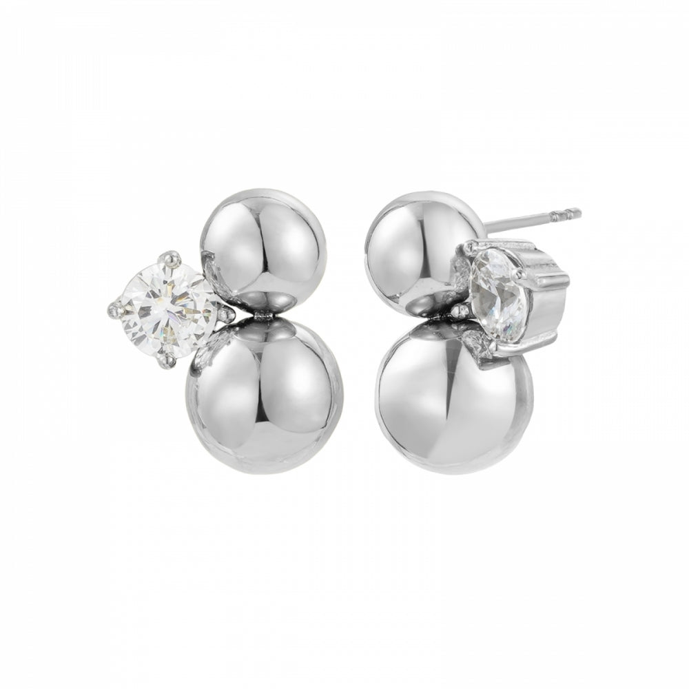 BREA CRYSTAL EARRING SILVER