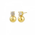 STELLA BEAD EARRING GOLD