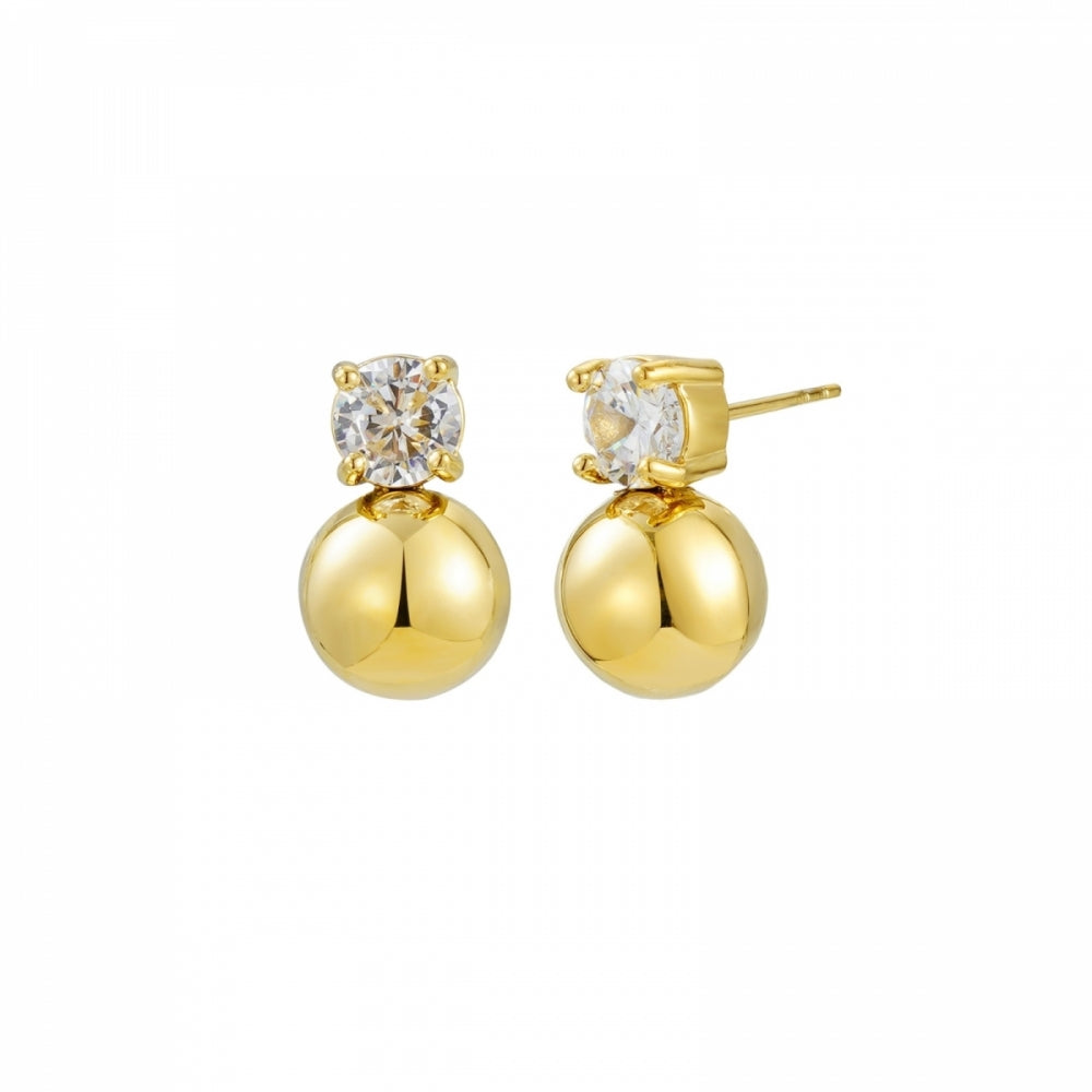 STELLA BEAD EARRING GOLD