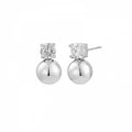 STELLA BEAD EARRING SILVER