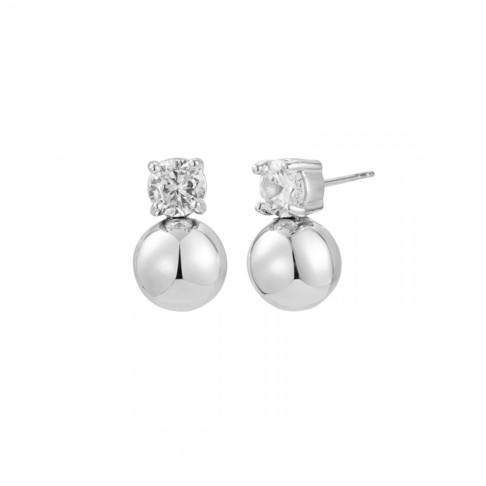 STELLA BEAD EARRING SILVER