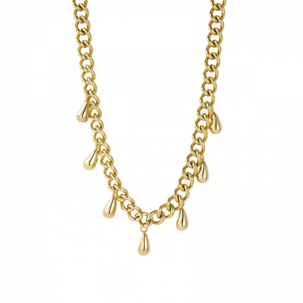 MINI DROP CHAIN NECKLACE GOLD