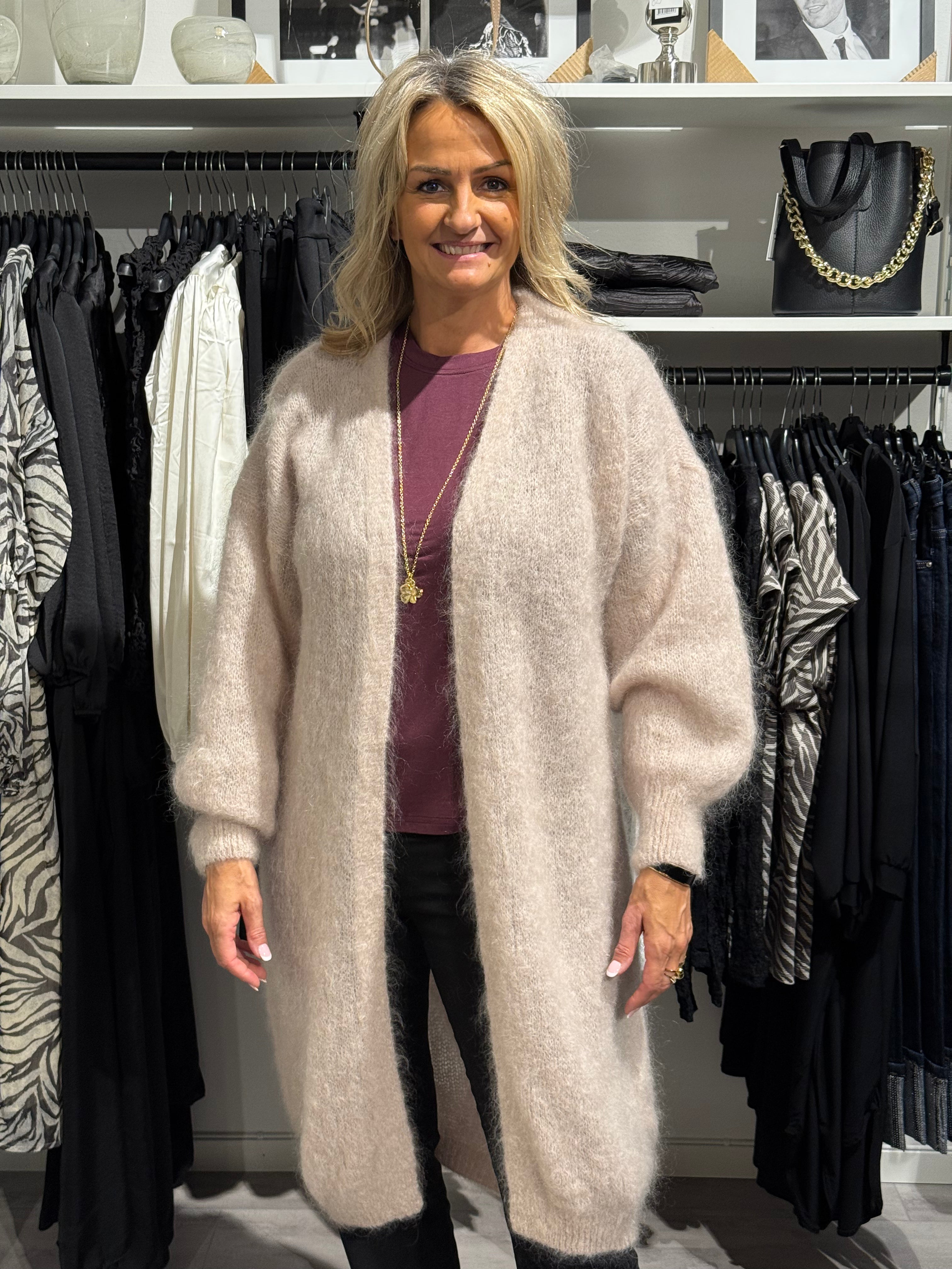 Mohair kofta - beige