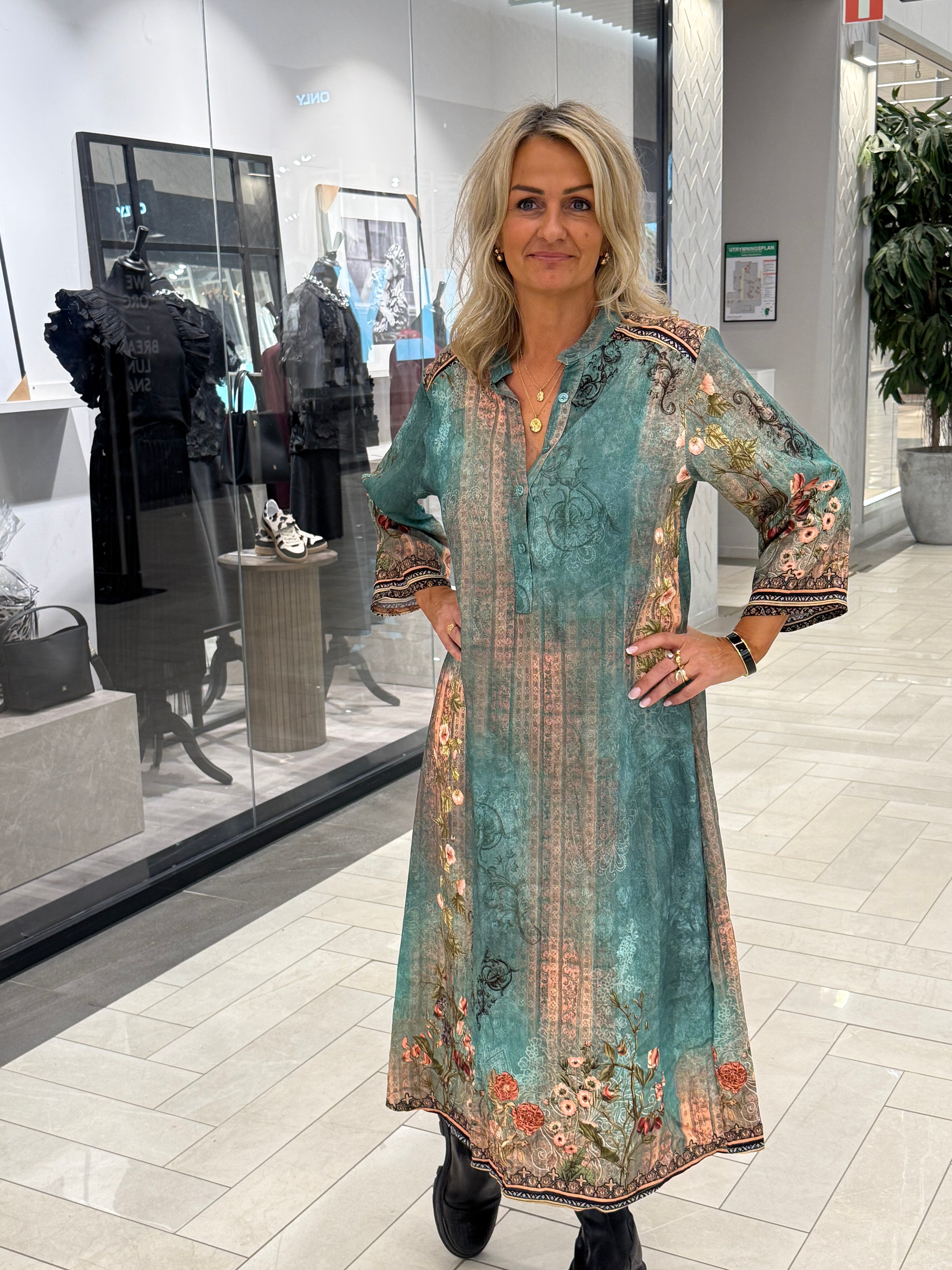 Minnie dress - turquoise