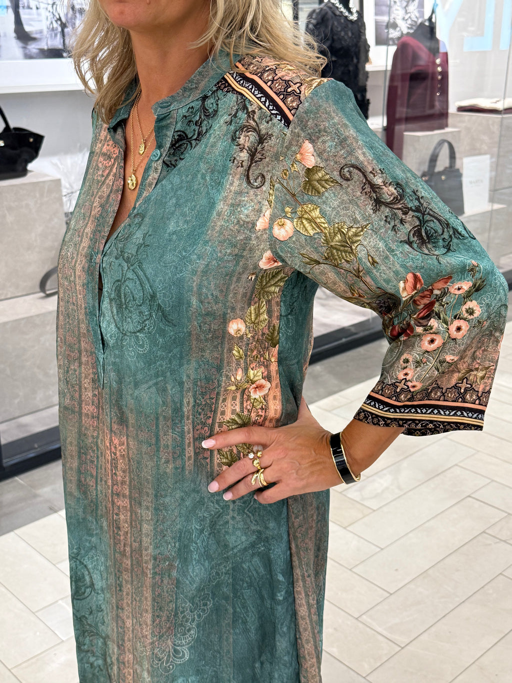 Minnie dress - turquoise