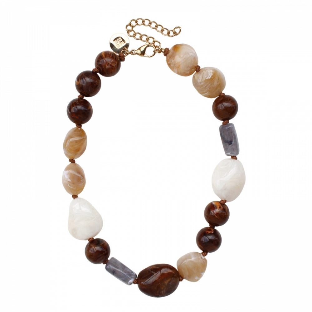 MOLTO RESIN NECKLACE SAND