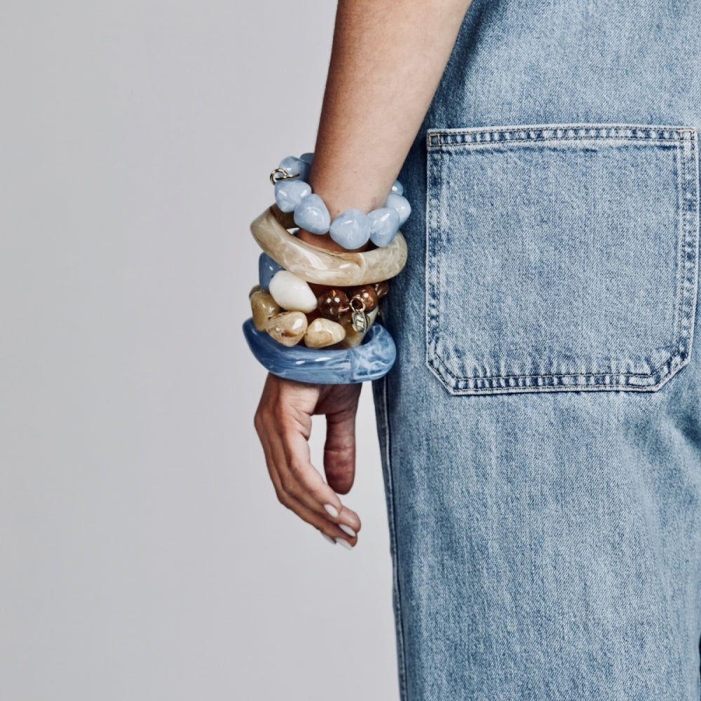 MOLTO RESIN BRACELET BLUE