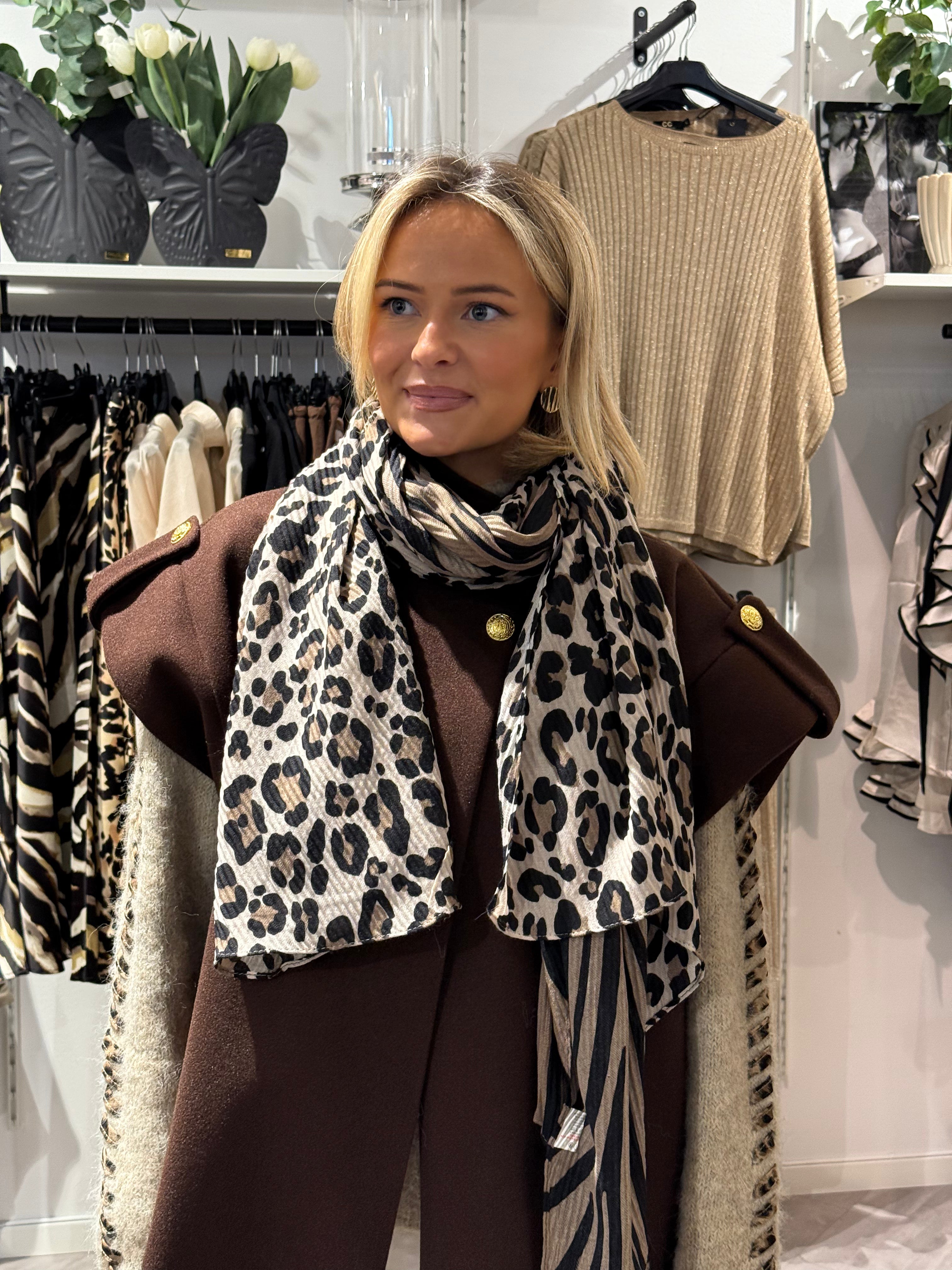 Scarf - leopard/zebra