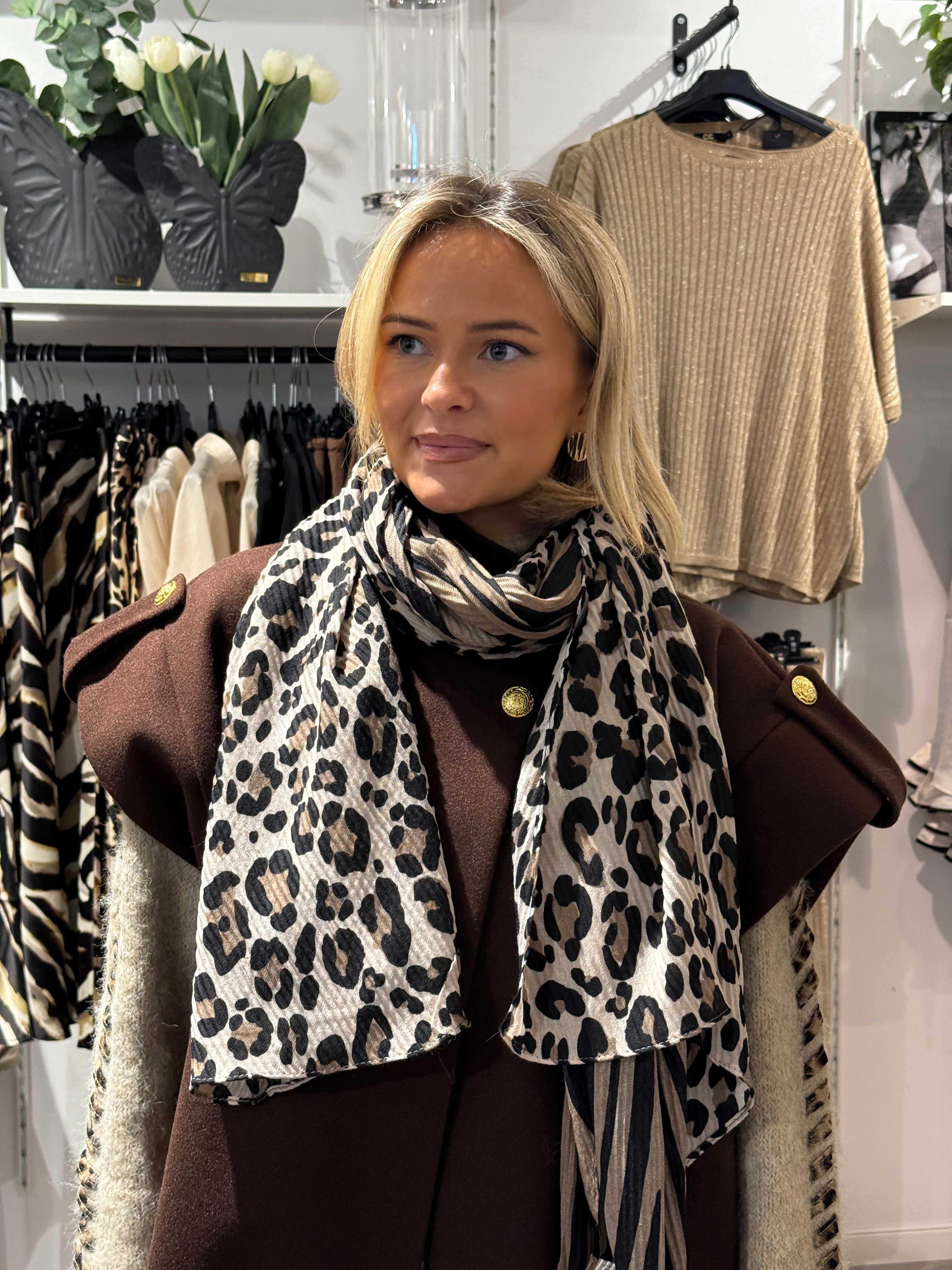 Scarf - leopard/zebra