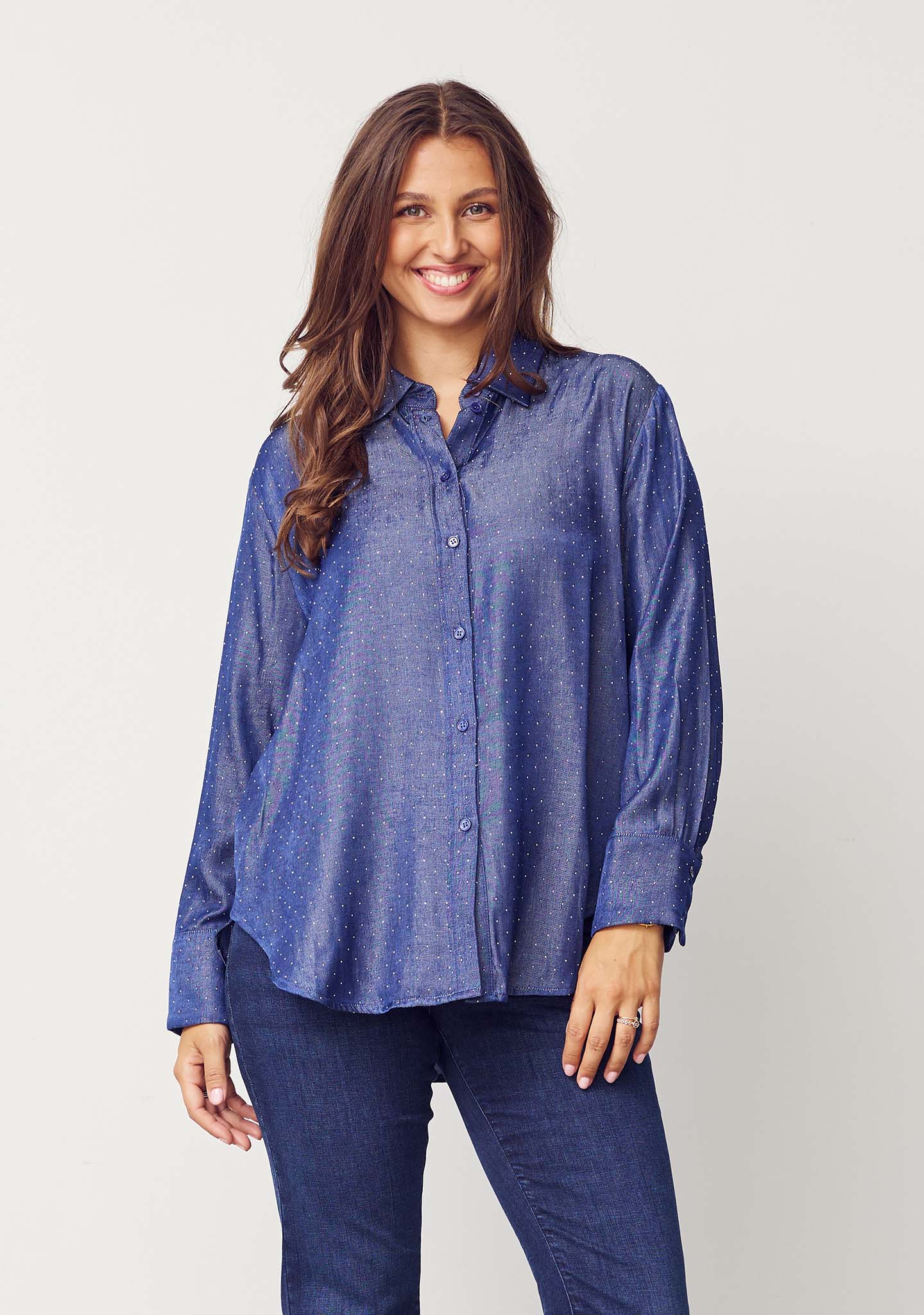 Kate Shirt - Blue Shine