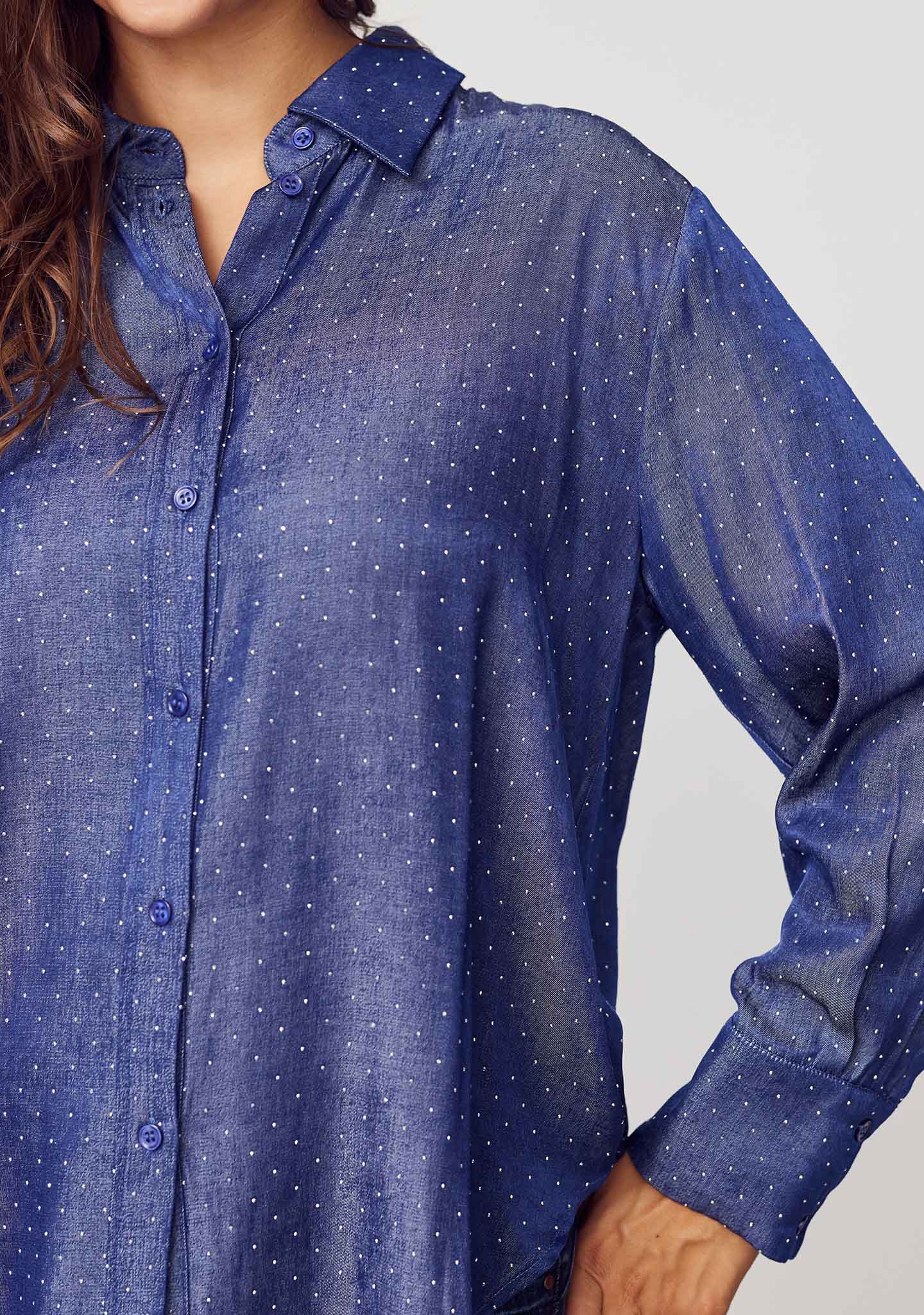 Kate Shirt - Blue Shine