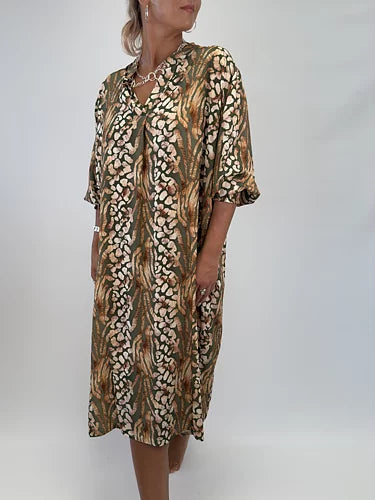 Nima midi dress army