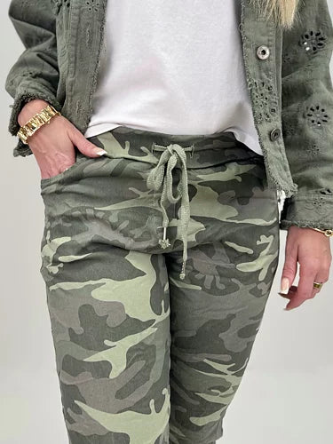 Mirakelbyxa camo grön