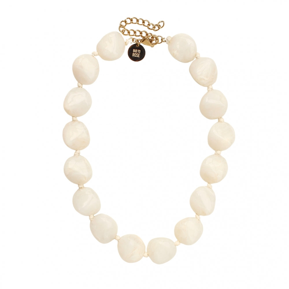 VIBE RESIN NECKLACE IVORY