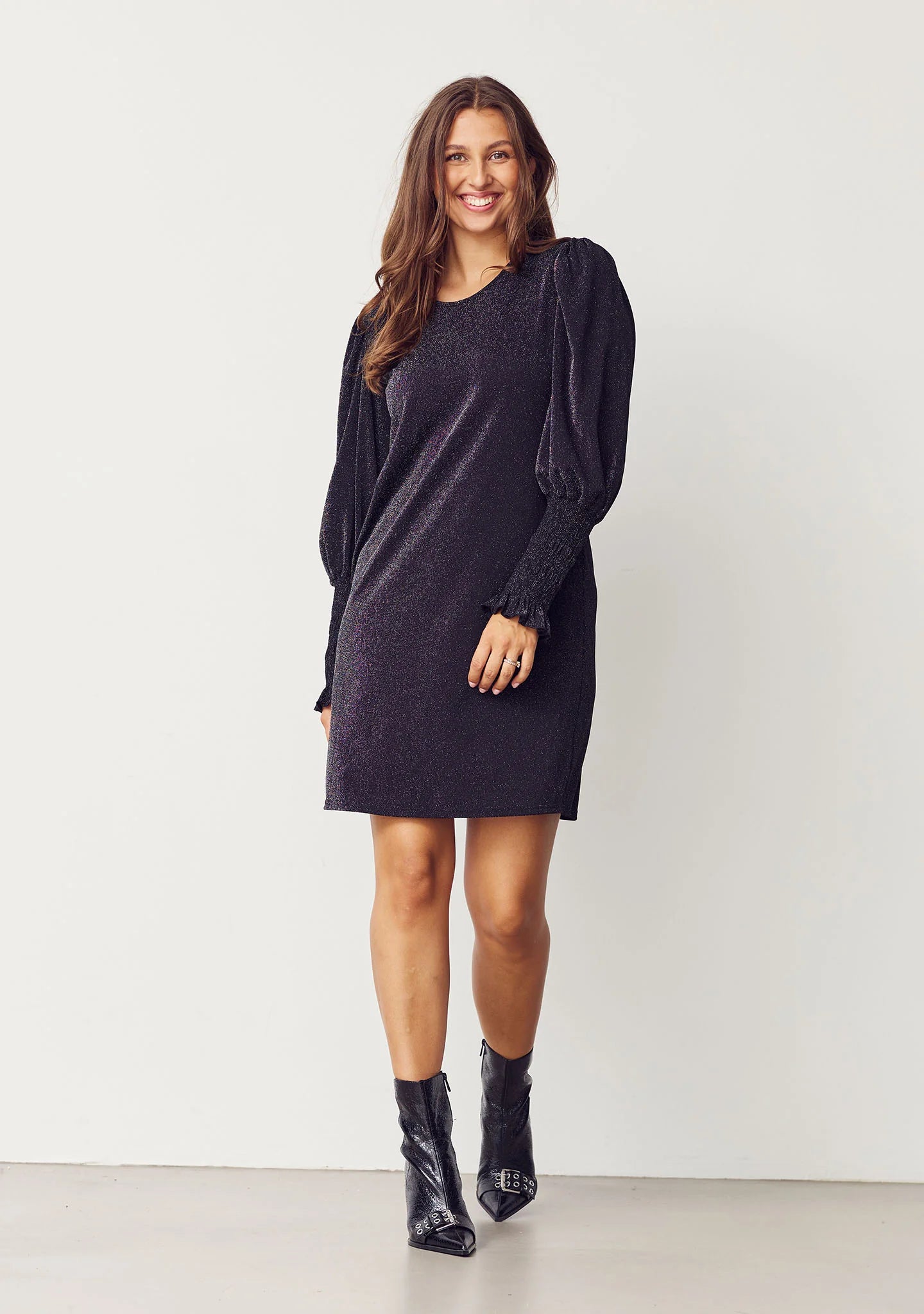 Barbel Dress - Black w/Silver