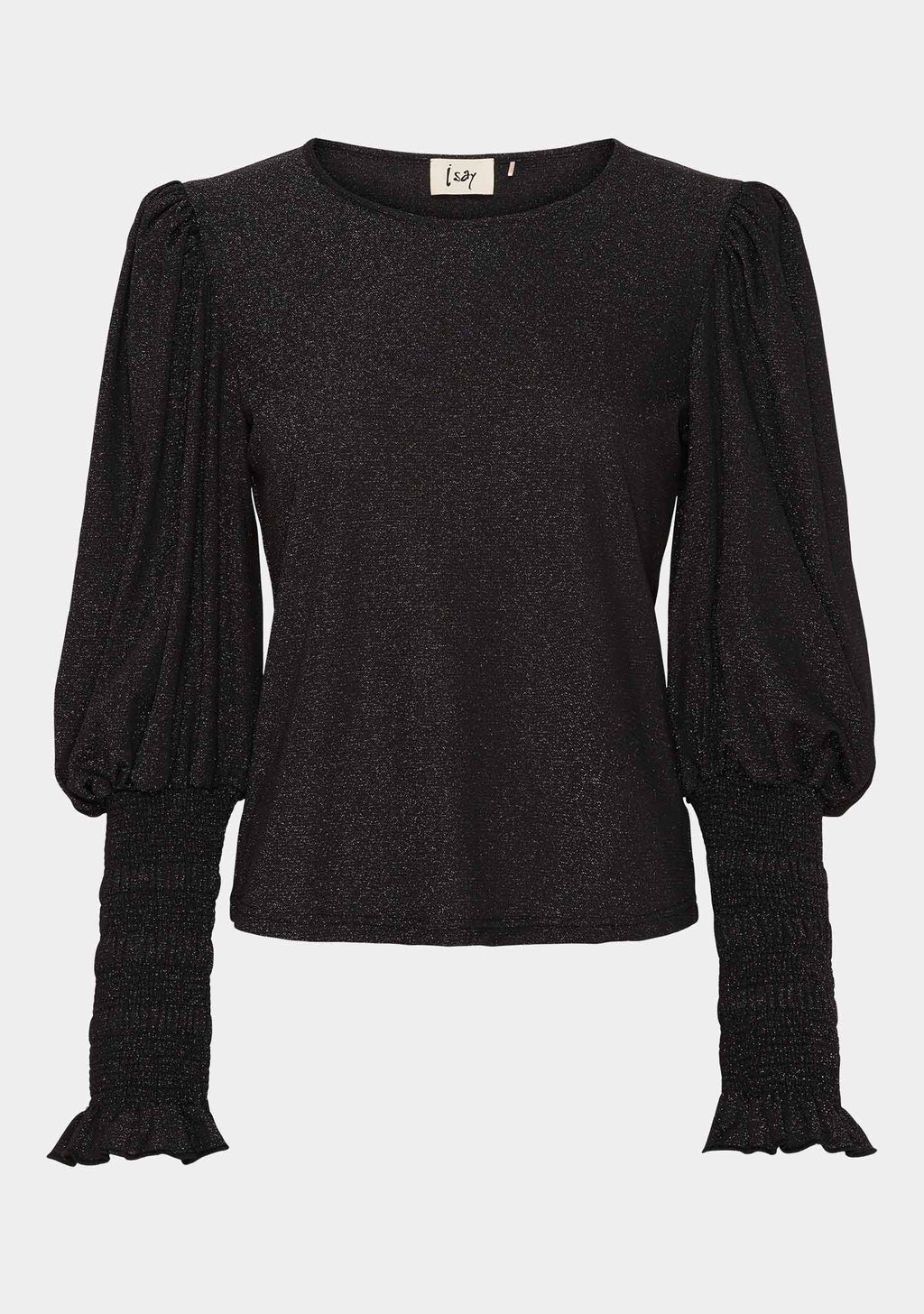 Barbel Blouse - Black w/Silver