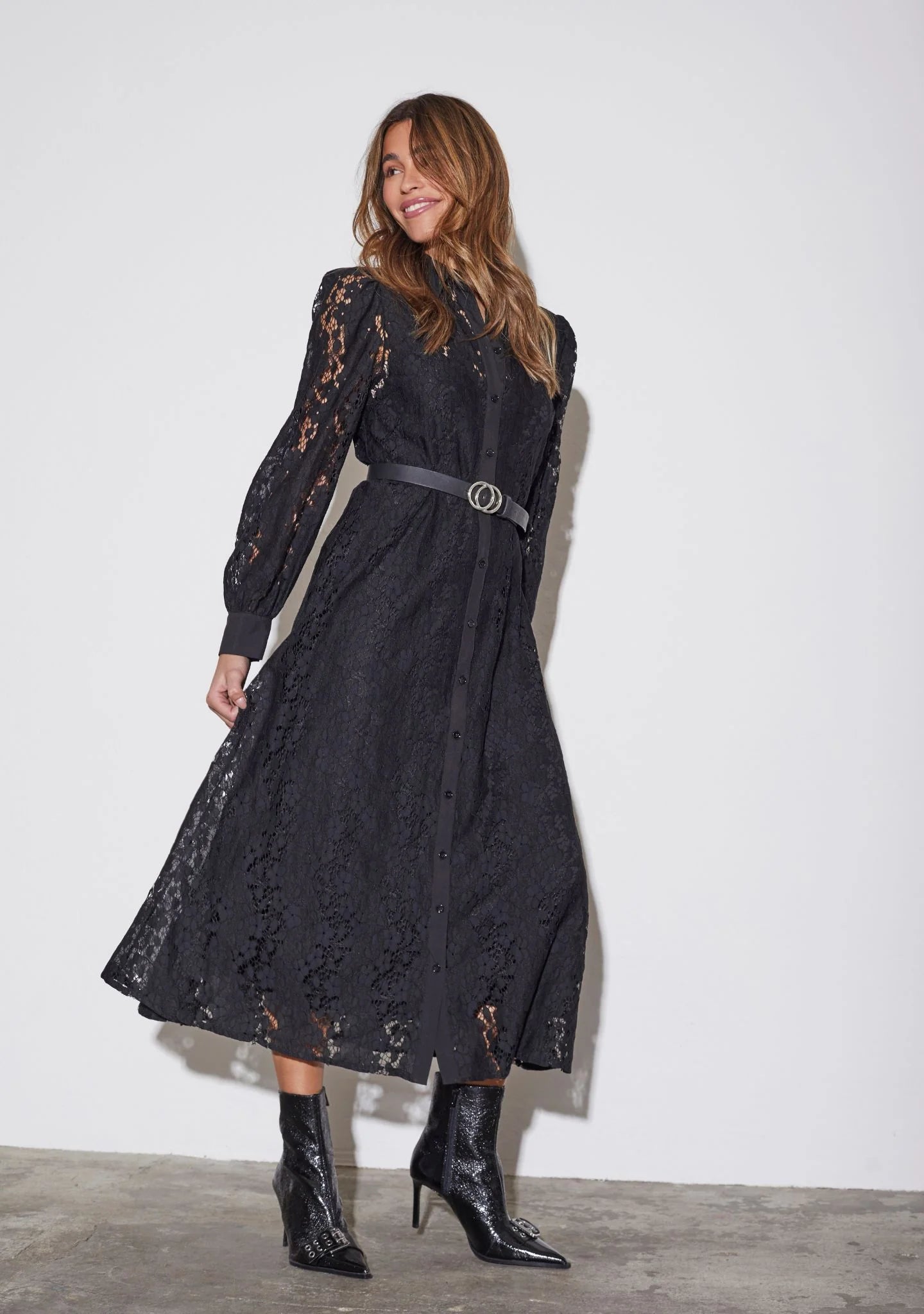 Kimie Lace Dress - Black