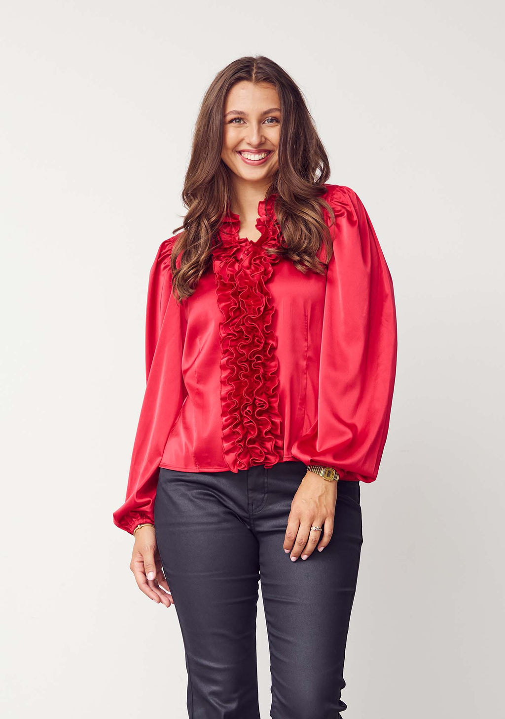 Steff Blouse - Christmas Red