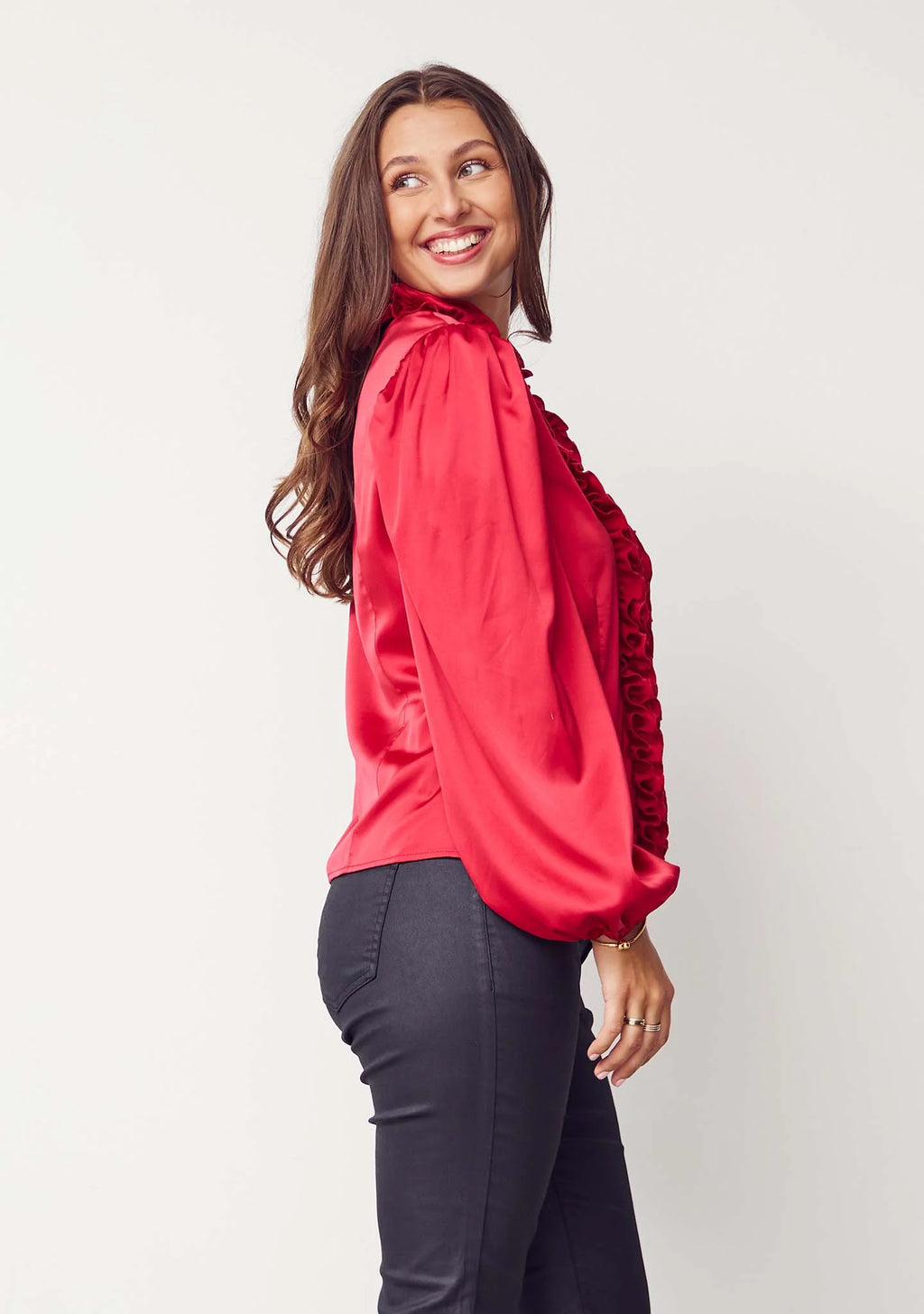 Steff Blouse - Christmas Red