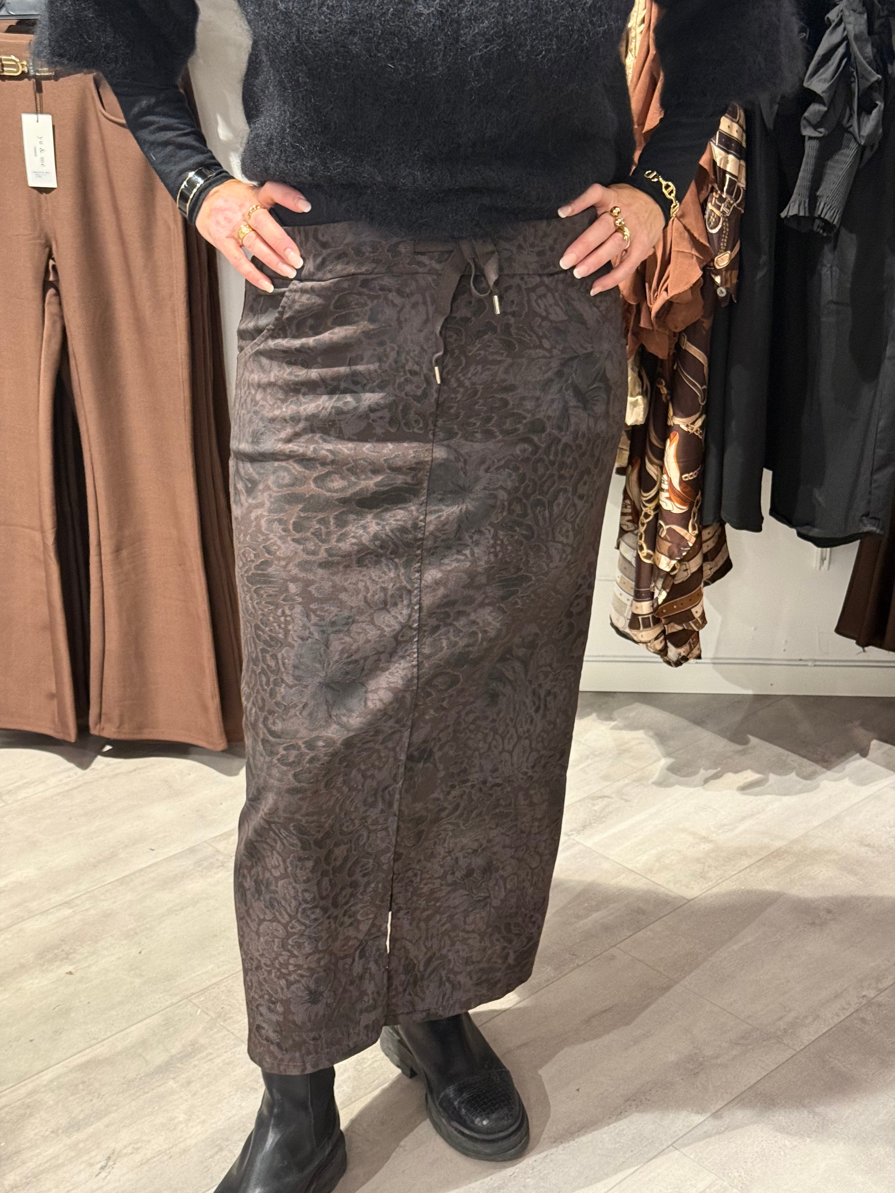 Miracle Skirt - Super Stretch Leo/Flower Coffee